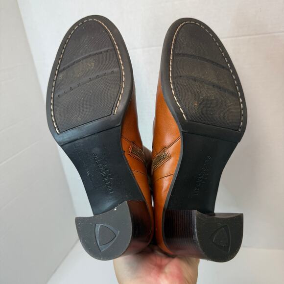 Liz Claiborne Flex Manon Leather Ankle Zip Boots Brown Women's Size 7.5 - Picture 11 of 11